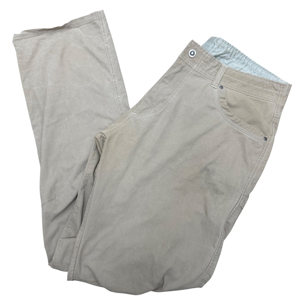 Kuhl Revolvr Pants Mens 38x36 Tan Uberkuhl Stretch Hiking Outdoor Workwear